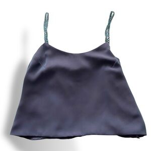 Juliana Collezione Lavender Cami Top Beaded Straps Y2K